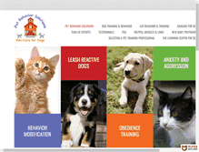 Tablet Screenshot of petbehaviorsolutions.com